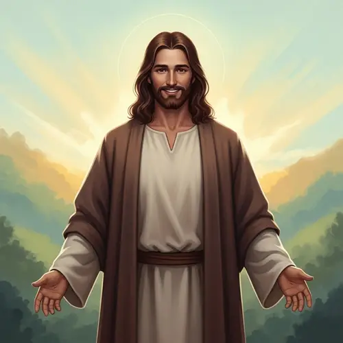 Jesus with Loving Smile - Tranquil Image