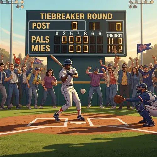 Nostalgic 90s Baseball Scene: High-Stakes Moment on the Field