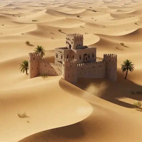 Medieval Castle in the Arabian Desert