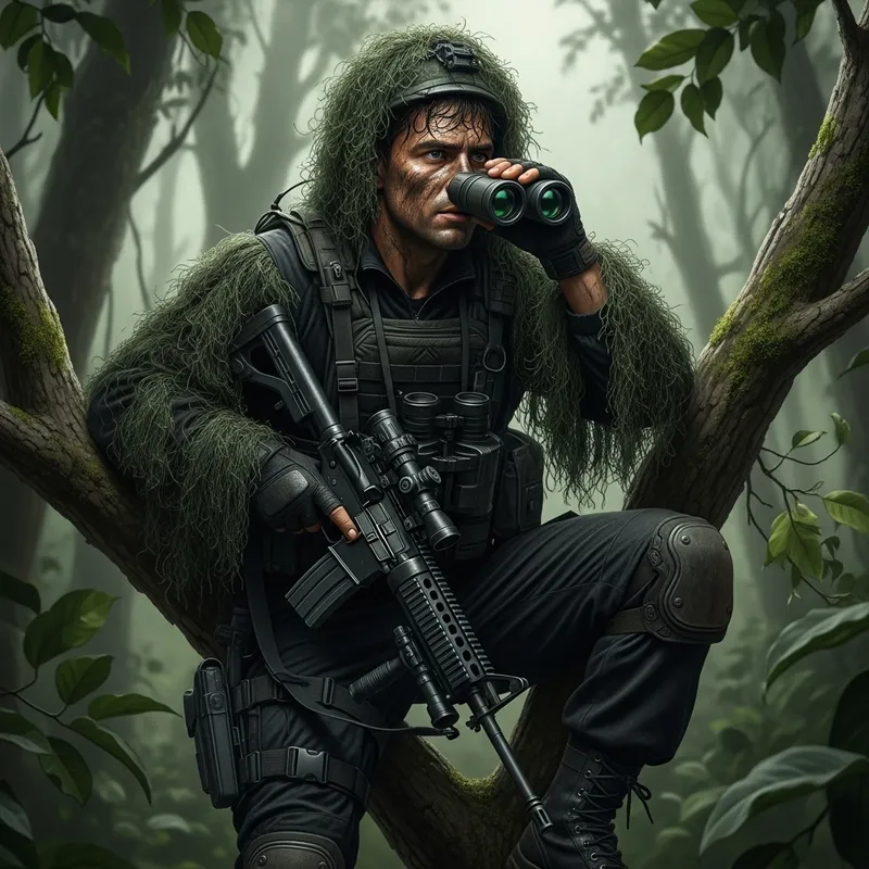Elite Commando in Stealth: Tactical Forest Operations