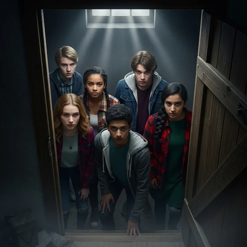 5 Teens Brave the Creepy Dark Basement Adventure 5 Teens Brave the Creepy Dark Basement Adventure