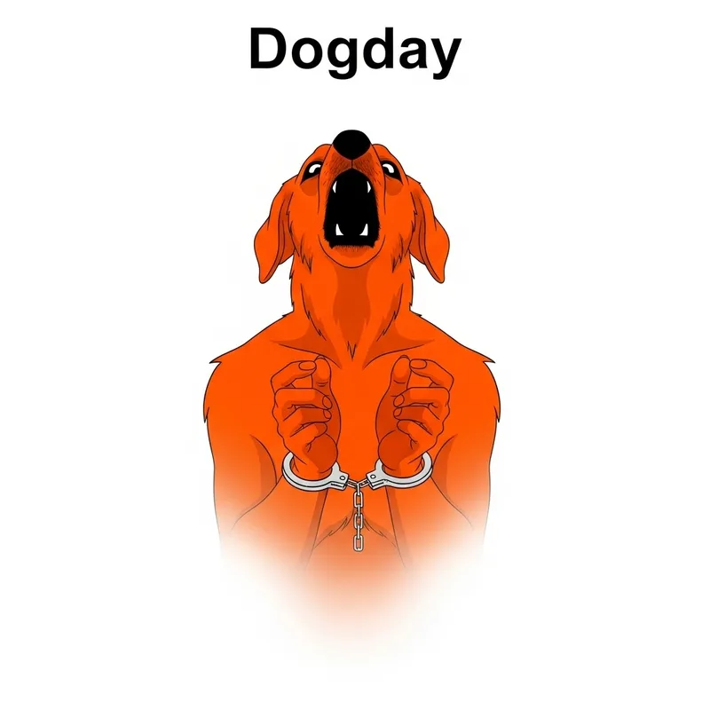 Mysterious Orange Dogday: Unique humanoid with captivating features