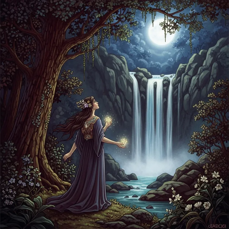 Otherworldly Entity in Bewitching Woodland | Neoclassical Fantasy Art