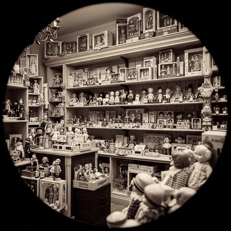 1920s Vintage Toyshop: Nostalgic Crafting & Colorful Dolls