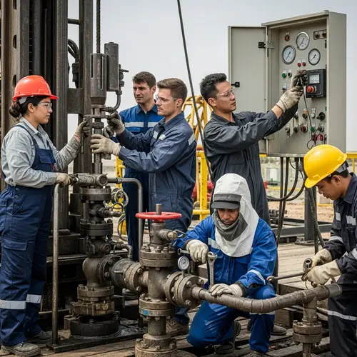 Diverse Oil Extraction Workers: Collaboration and Diversity