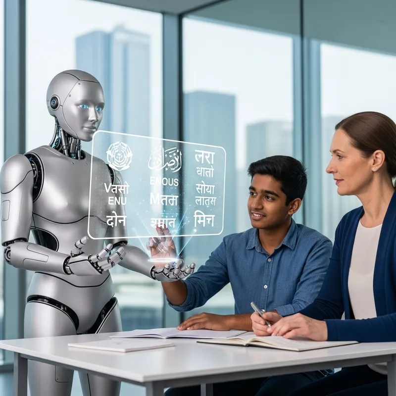 Futuristic Android Language Learning Experience