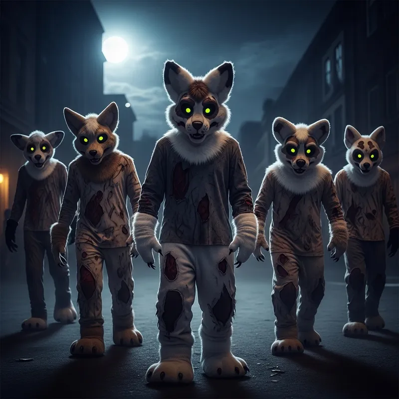 Zombified Fursuiters - Horrifying Animal Cosplay