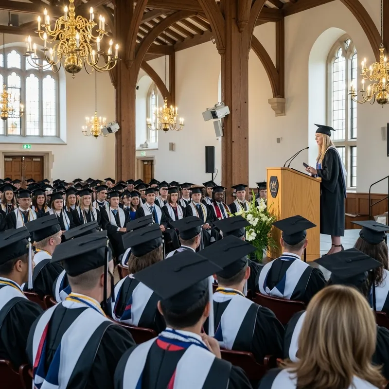 Emotional Graduation Ceremony: Diverse Graduates Deliver Heartfelt Speeches