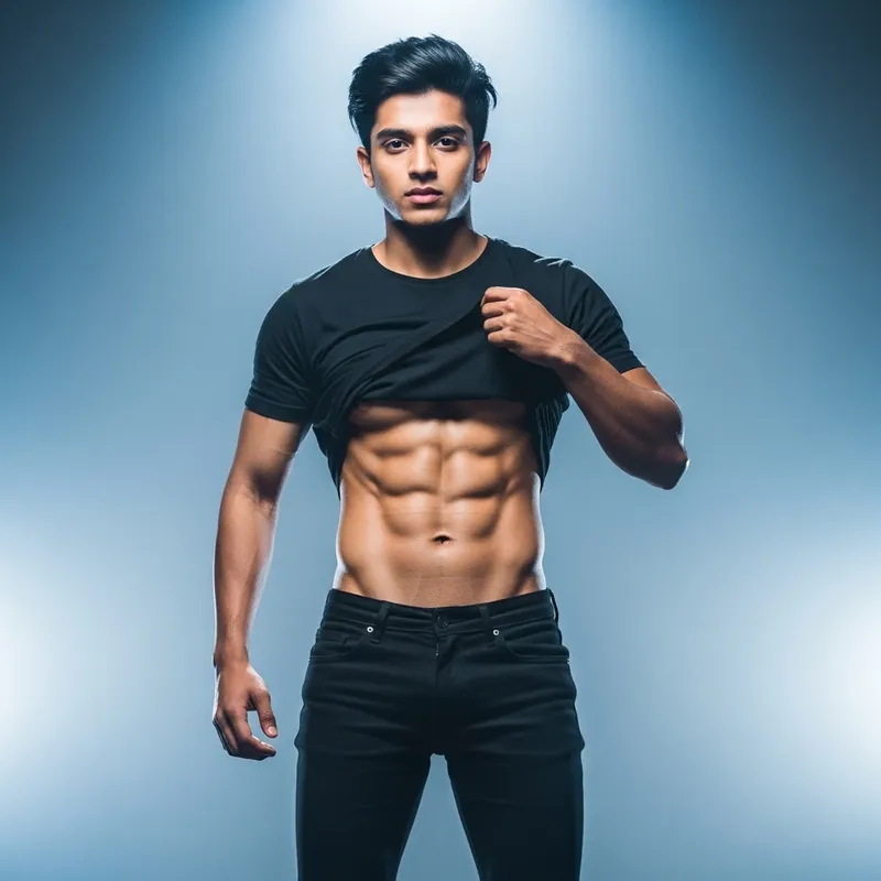 Jungkook BTS Abs | Fitness Model - Toned South Asian Man