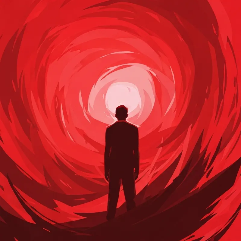 Sensual Nude in Vibrant Red