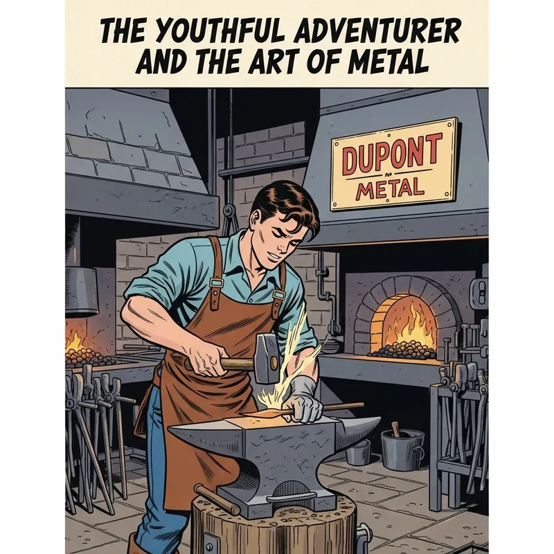 Tintin and the Art of Metal - Vintage Comic Book Cover Design Tintin and the Art of Metal - Vintage Comic Book Cover Design