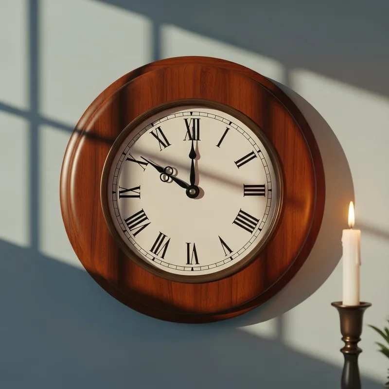 Antique Wall Clock with Roman Numerals at 10 | Serene Moment Captured