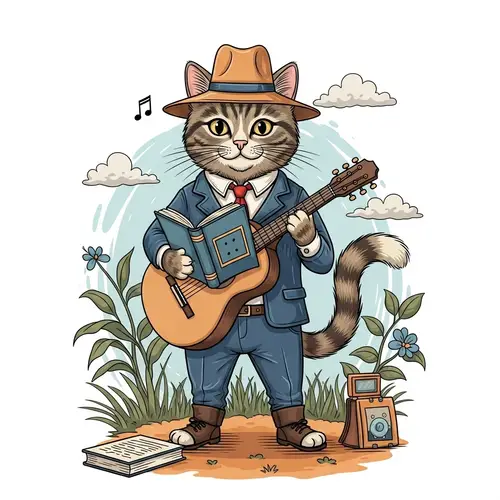 Anthropomorphized Cat Activities | Whimsical Feline