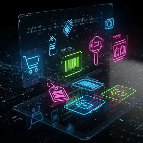 Futuristic Interface System Icons for Merchandising