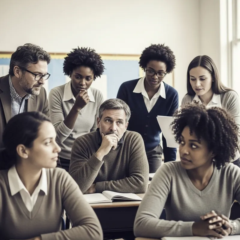 Vintage Classroom Educators: Candid Interactions, Henri Cartier-Bresson Style
