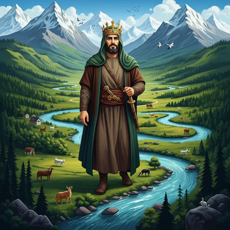 King of Earth: Man Amidst Mountains and Rivers