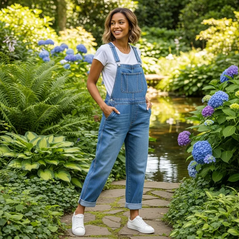 Amazon US Women's Overalls: Stylish Dungarees in Green