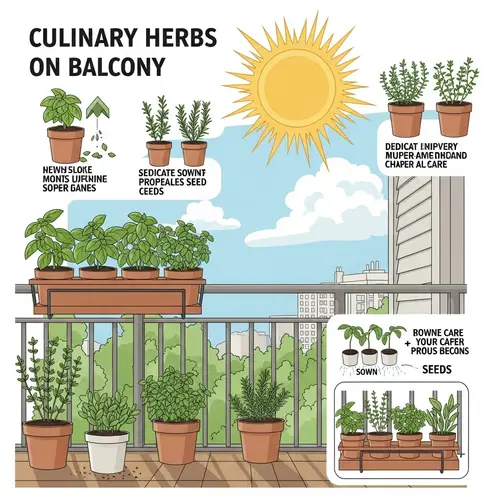 Growing Culinary Herbs on Balcony: Tips for Sowing & Care
