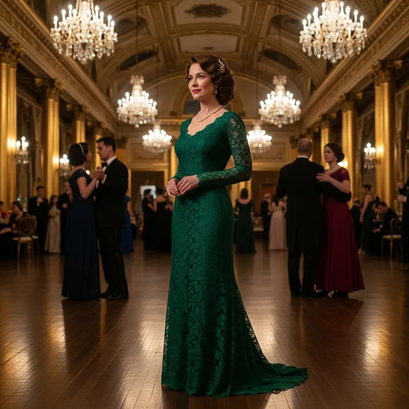 Kate Middleton in Elegant Vintage Ballroom Attire