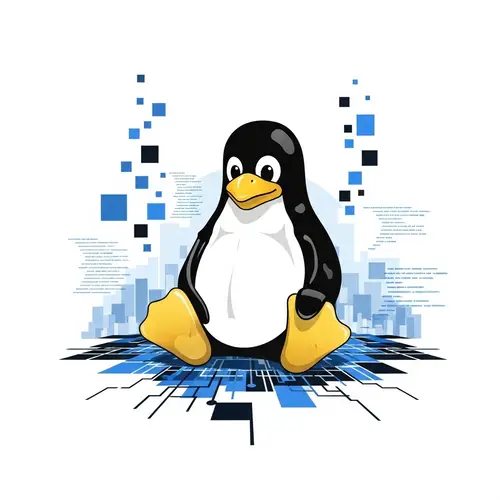 Vector Art of Tux, the Linux Penguin Mascot