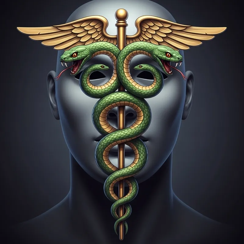 Anonymous Medical Symbol: Serpent and Mask Anonymous Medical Symbol: Serpent and Mask