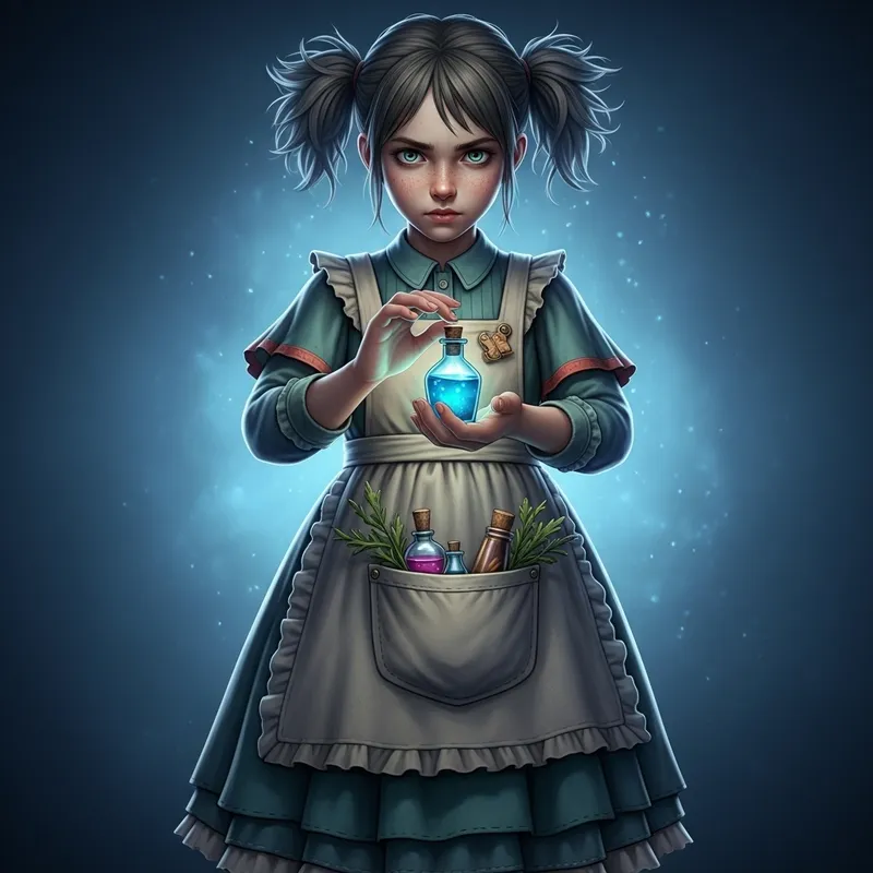 Capella from Pathologic: Mystical Young Girl with Medicinal Tincture Capella from Pathologic: Mystical Young Girl with Medicinal Tincture