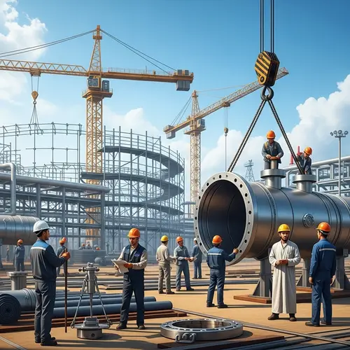 Gas Holder Installation in Kazakhstan - Guaranteed Safety Measures