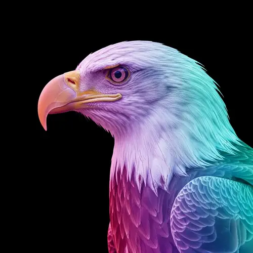 Realistic Eagle Artwork | Left Profile View