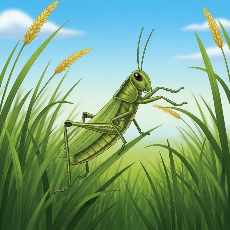 Grasshopper and Ant Animated Tale in Lush Meadow