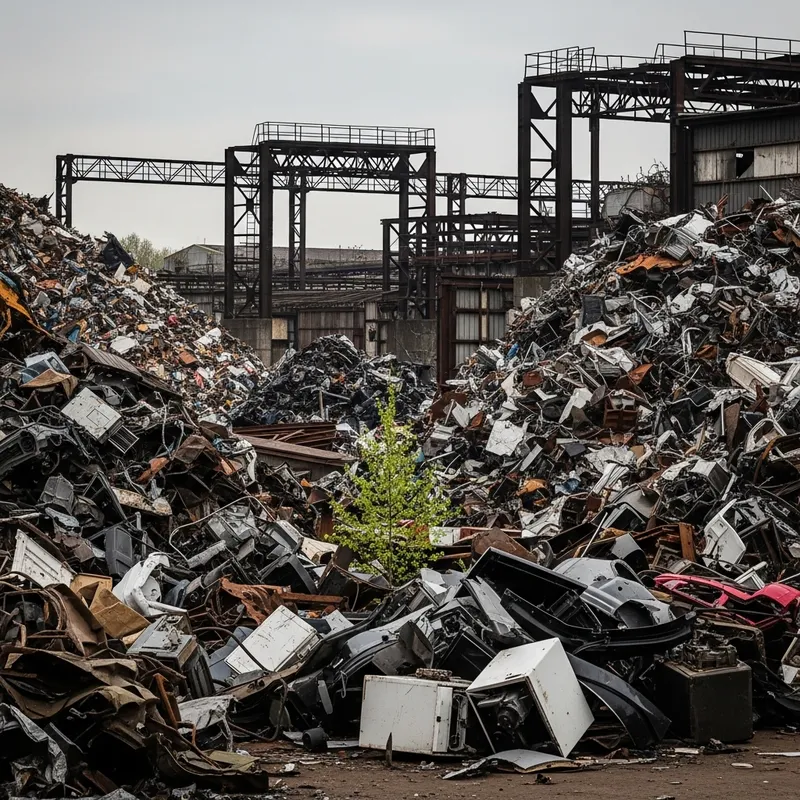 Scrap Metal Yard: Nature Meets Industry