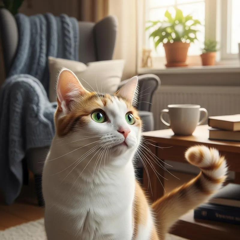 Detailed Display of a Domestic House Cat - Beautiful Artwork