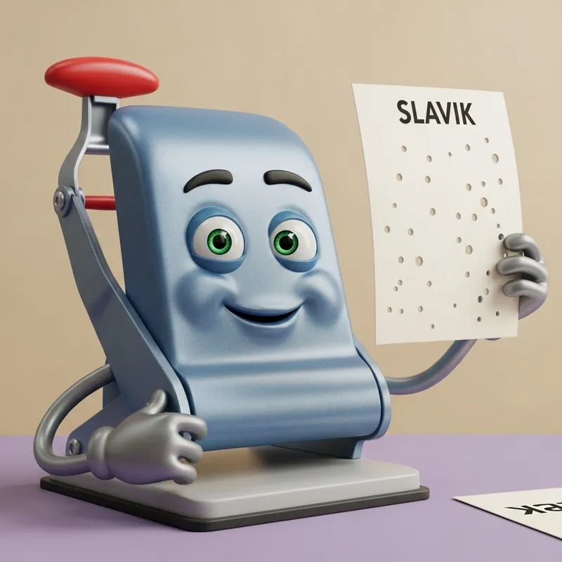 Slavik Hole Puncher: Anthropomorphic Office Tool Slavik Hole Puncher: Anthropomorphic Office Tool