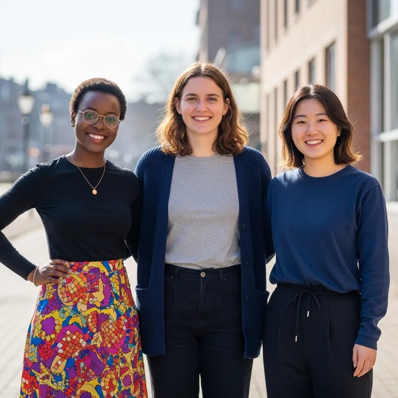Diverse Group of Women Enjoying Sunny Day Outdoors