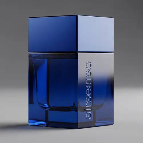 Elegant Square Blue Airsense Perfume Bottle