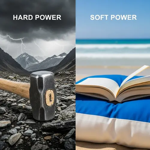 Hard Power vs Soft Power: Symbolizing Influence and Force