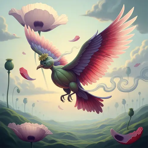 Opium Bird | Surreal Bird from Opium Elements