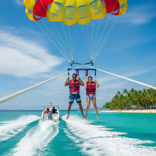 Exciting Parasailing Adventure at Boracay Island