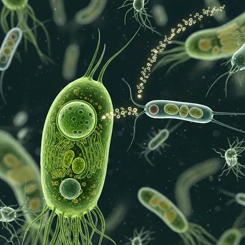 Algal Cell and Bacteria Exchange Micromolecule Metabolites