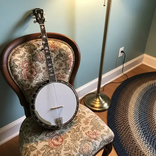 Beautifully Crafted Wooden Banjo Showcase