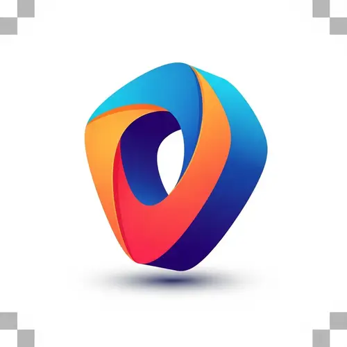 Vibrant 3D Logo Design for Modernistic Branding