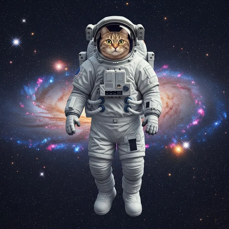 Astronaut Cat Drawing: Unique Feline Space Explorer Artwork Astronaut Cat Drawing: Unique Feline Space Explorer Artwork