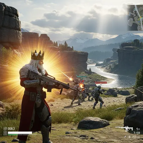 Epic Free Fire Max Gameplay: King AMW Adventure