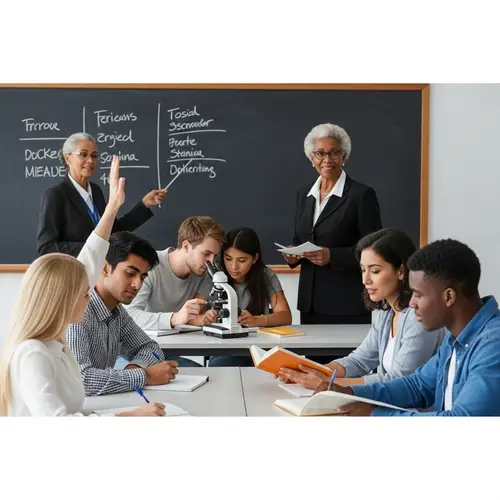 Diverse Classroom Environment with Engaged Students