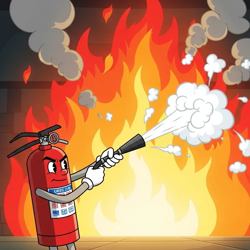 Brave Animated Fire Extinguisher Saves the Day