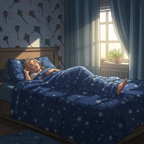 Peaceful Morning Sleep of a 25-Year-Old Woman