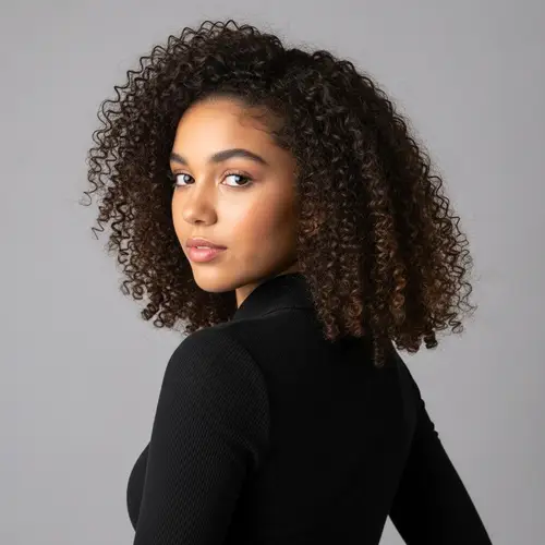 Dominican Teenage Female with Seductive Gaze | Mystery & Warmth