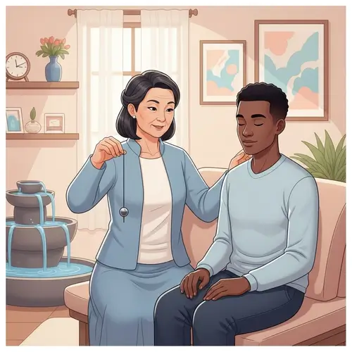 Calming Hypnosis Session with East Asian Woman and African American Man