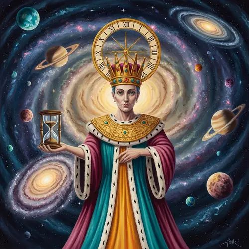 Fantastical Monarch Oil Painting Transcending Time