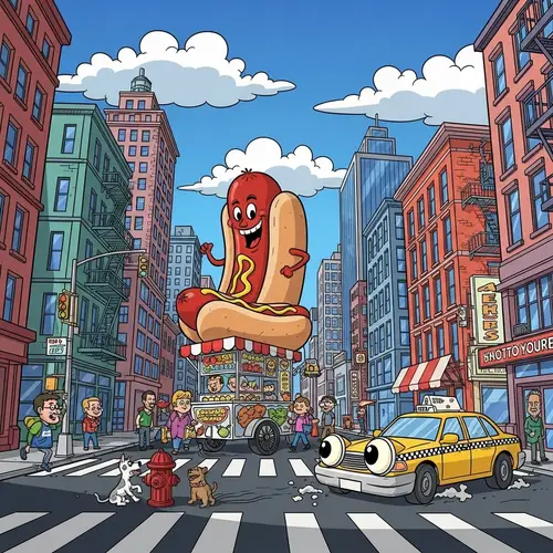 Colorful Cartoon-like Aesthetics in Animation Scene