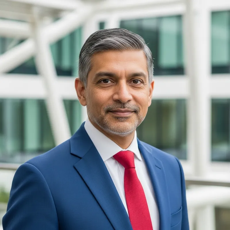 Pankaj Kumar Gupta in Stylish Blue Business Attire